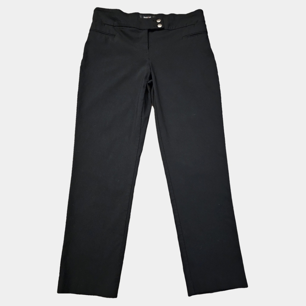 Style&Co Straight Leg Comfort Waist Black Stretc Ankle Pants Size 10PS